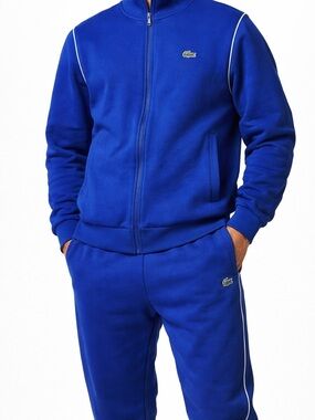 Lacoste Sport Blue Track Jacket & Jogger Set Size XL